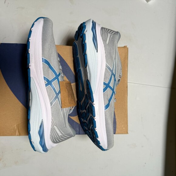 Asics Women's GT 2000 11 Shoes in Piedmont Grey/Reborn Blue Size 8 - Picture 2 of 12
